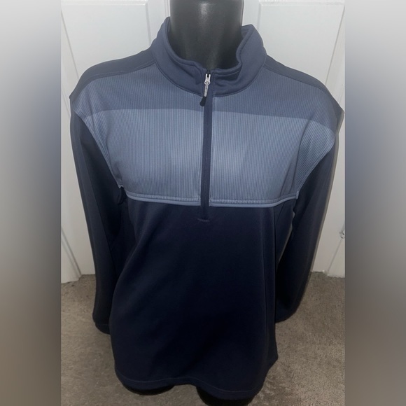 Men’s pre own as is Bolle large blue size pullover quarter zip long sleeve - Picture 1 of 3